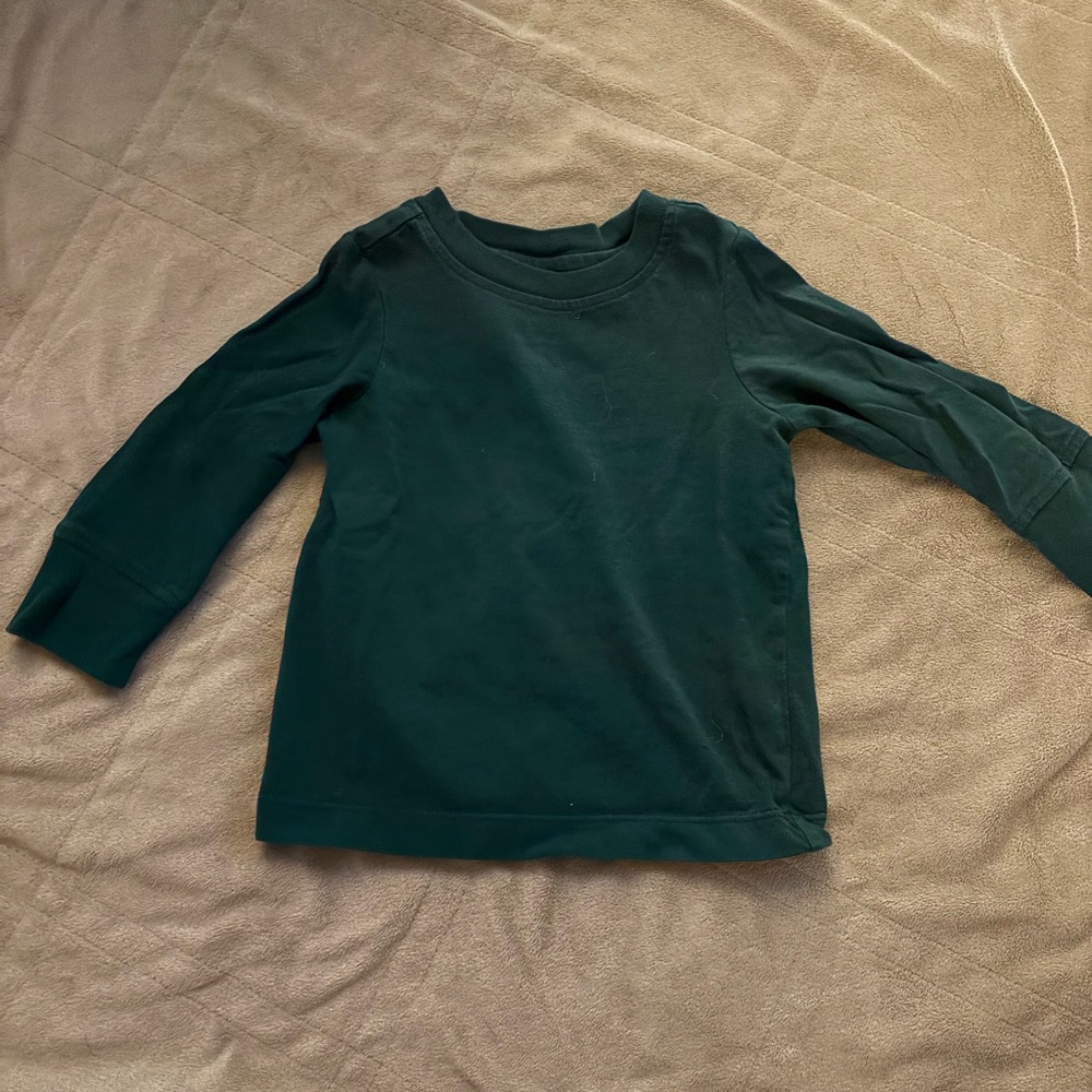 Hanna Andersson Deep Green Long Sleeve Tee